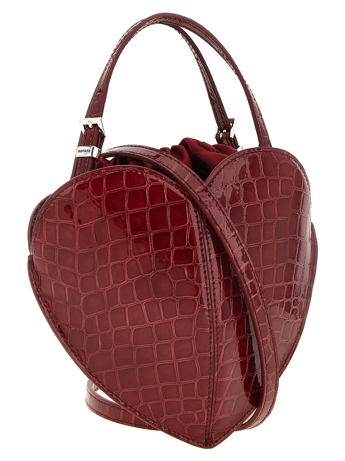 ROTATE Birger Christensen The Heart Burgundy Handbag Red, view 2