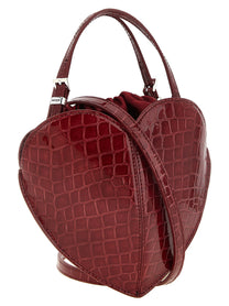 ROTATE Birger Christensen The Heart Burgundy Handbag Red, view 2