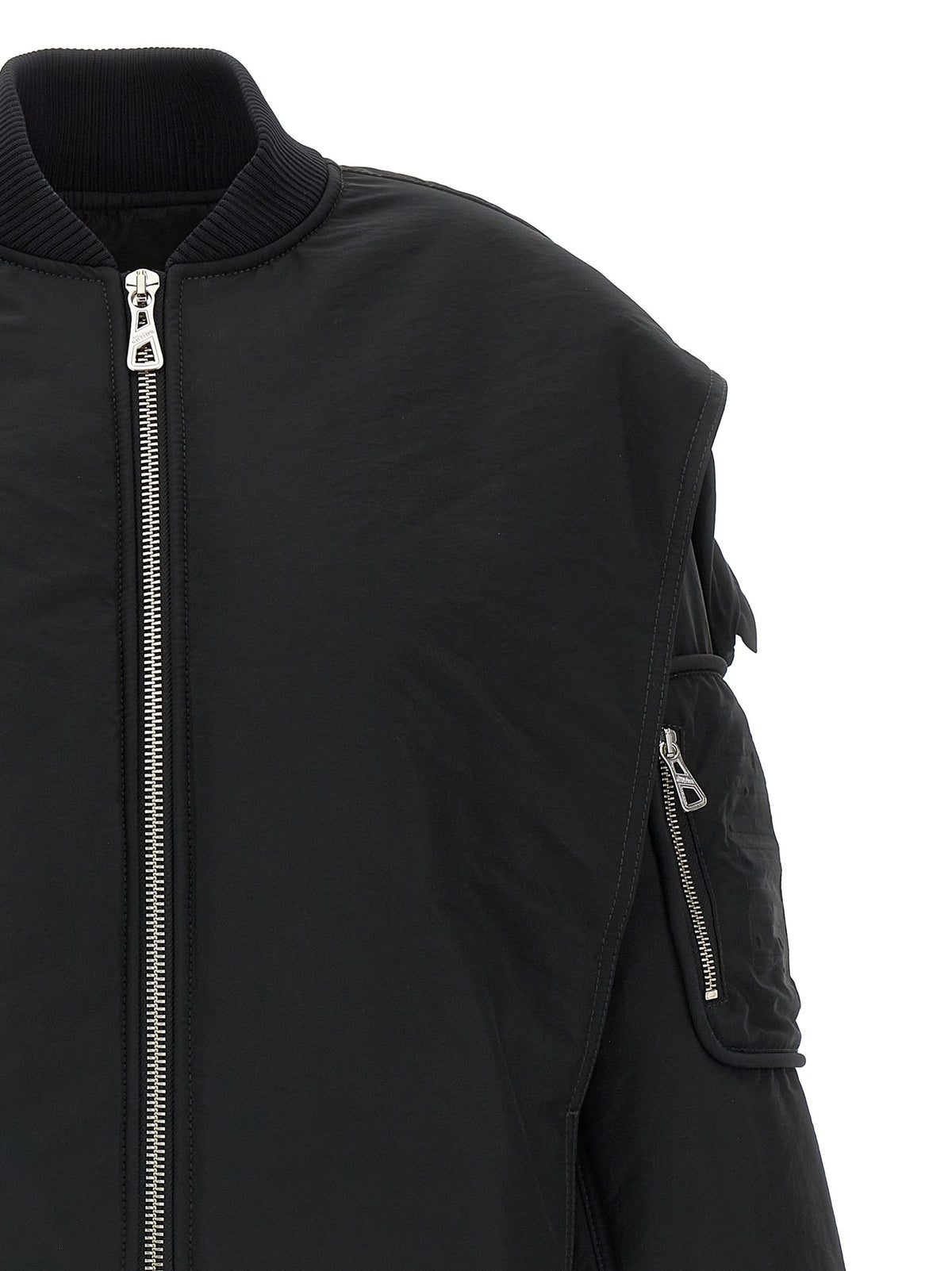 Jean Paul Gaultier The Hooded Bomber Jacket Black