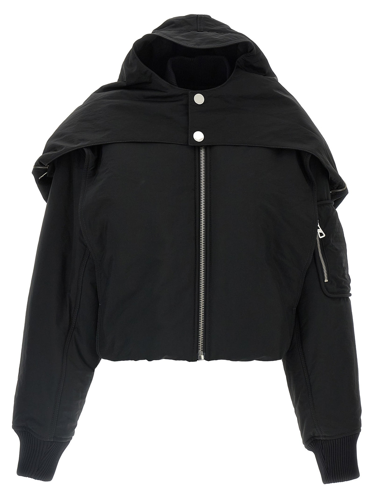 Jean Paul Gaultier The Hooded Bomber Jacket Black