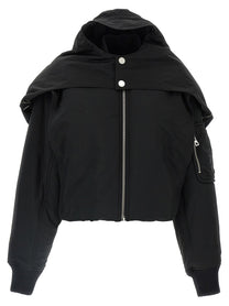 Jean Paul Gaultier The Hooded Bomber Jacket Black