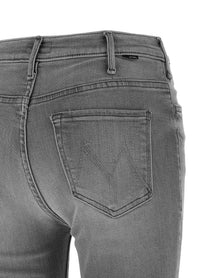 Mother The Hustler Ankle Fray Jeans Grey