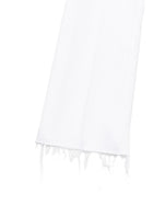 MOTHER The Hustler Ankle Fray Jeans White, view 3
