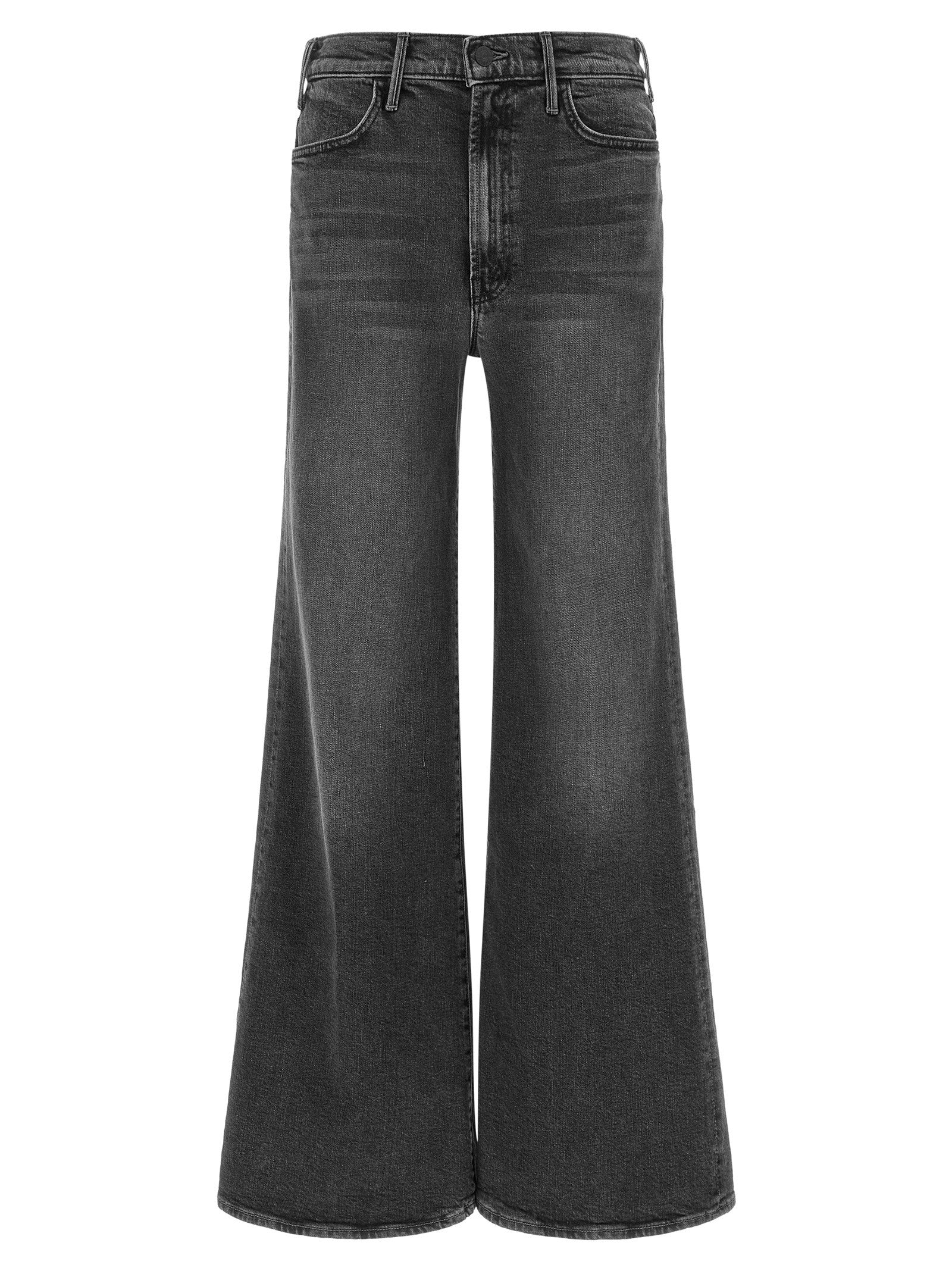 Mother The Hustler Roller Sneak Jeans Grey
