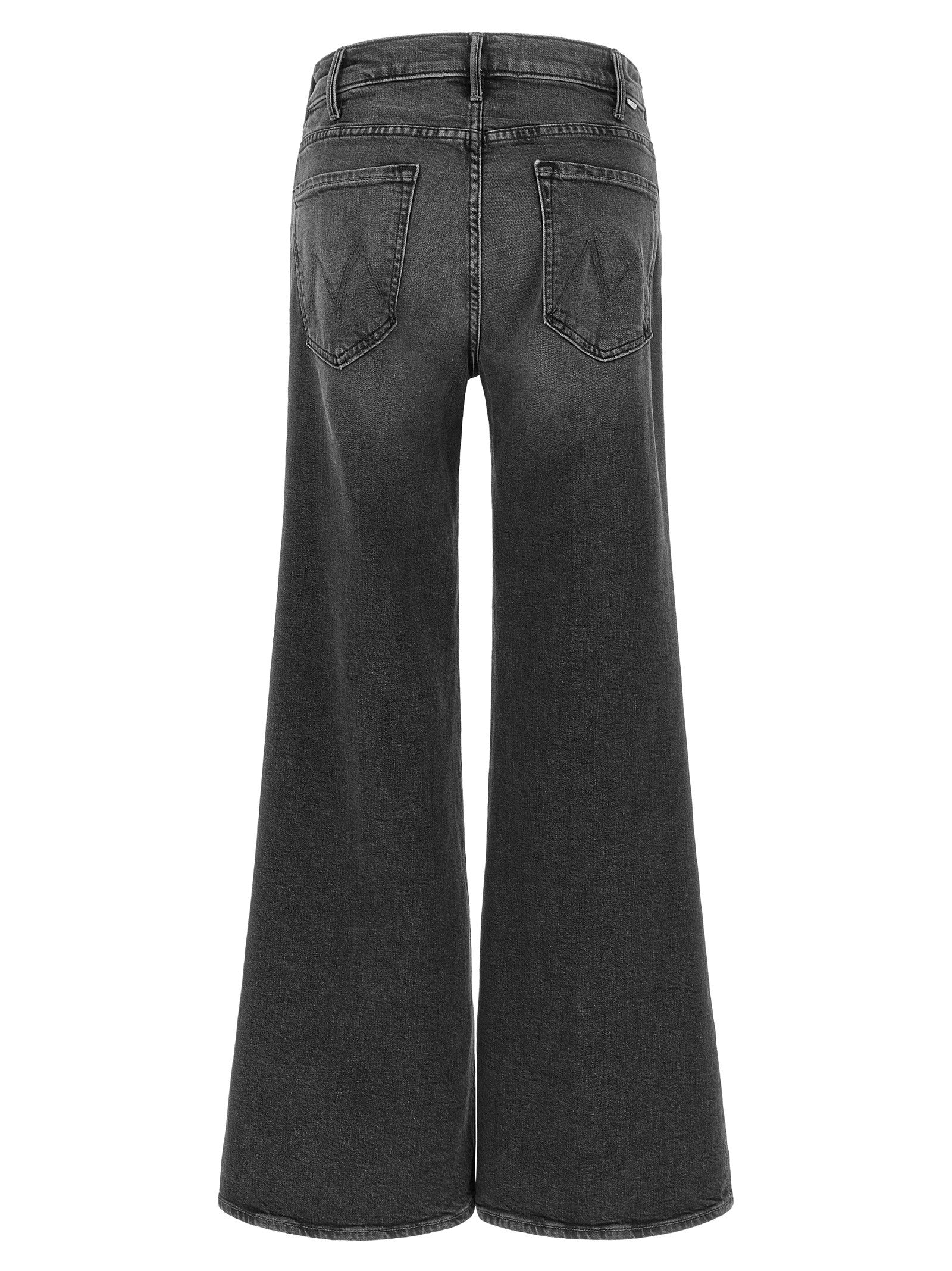 Mother The Hustler Roller Sneak Jeans Grey