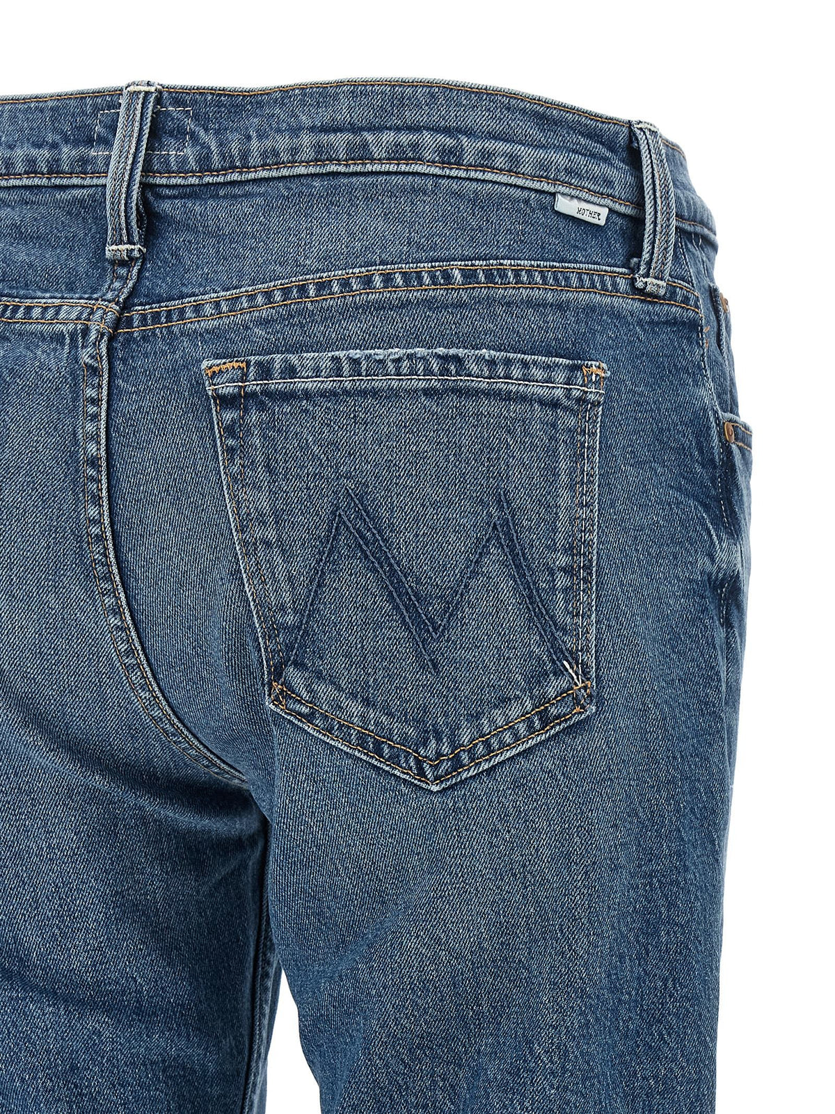MOTHER The Jinx Heel Jeans Blue, view 4