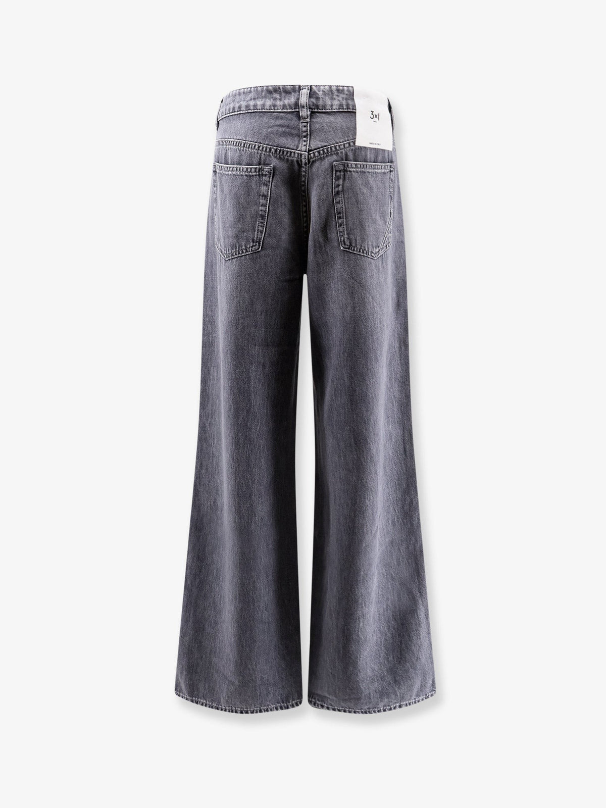3x1 Women's The Kat Cotton and Lyocell Jeans Grey, view 2