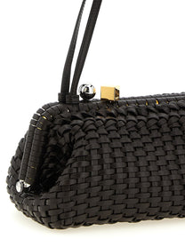 JACQUEMUS The La Large Clutch Salon Handbag Brown, view 3