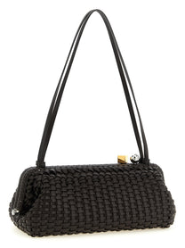 JACQUEMUS The La Large Clutch Salon Handbag Brown, view 2