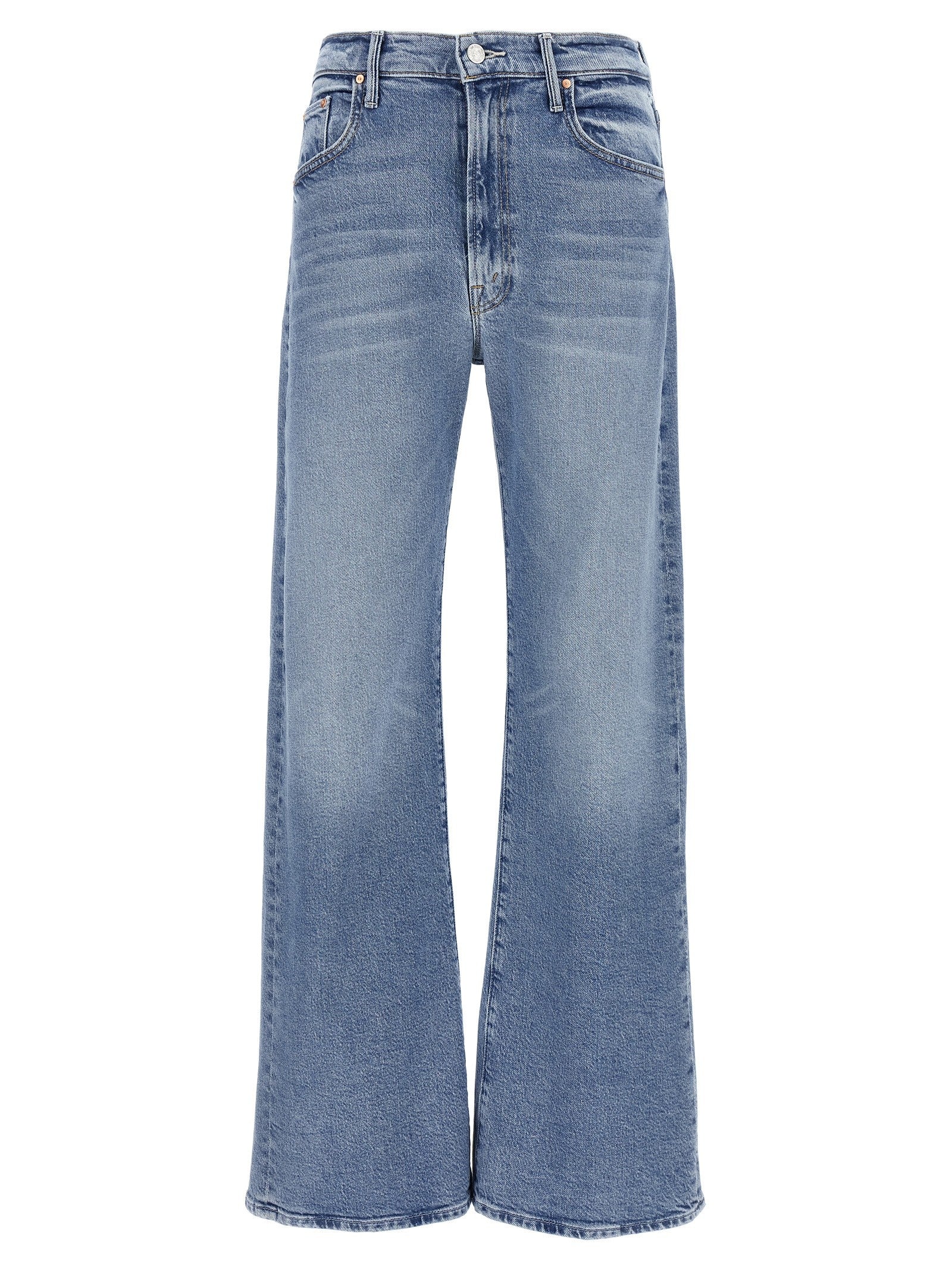 Mother The Lasso Sneak Jeans Blue