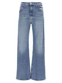 Mother The Lasso Sneak Jeans Blue
