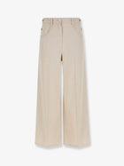 Brunello Cucinelli Women's The Maxi Sailor Jean Low Slung Trousers White