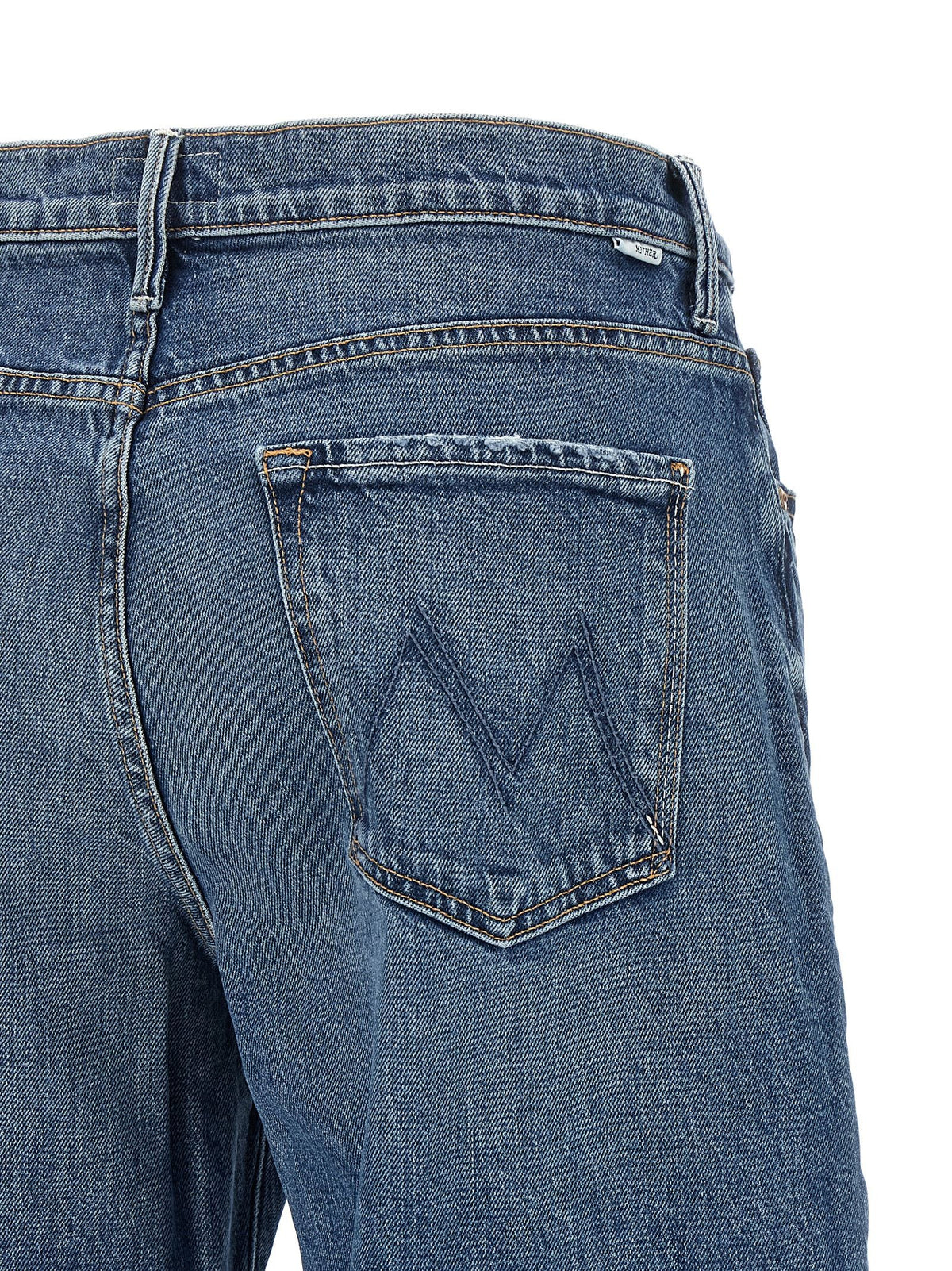 MOTHER The Mid Rise Maven Flood Jeans Blue, view 4