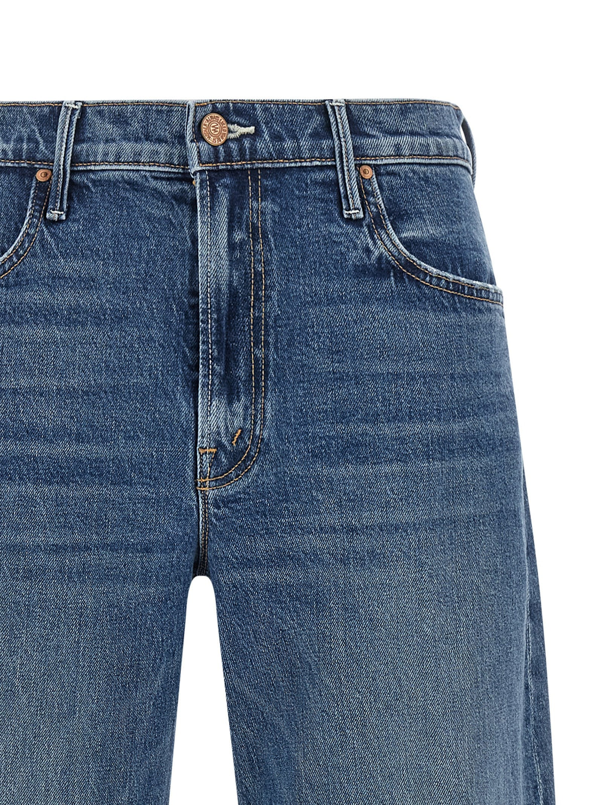 MOTHER The Mid Rise Maven Flood Jeans Blue, view 3