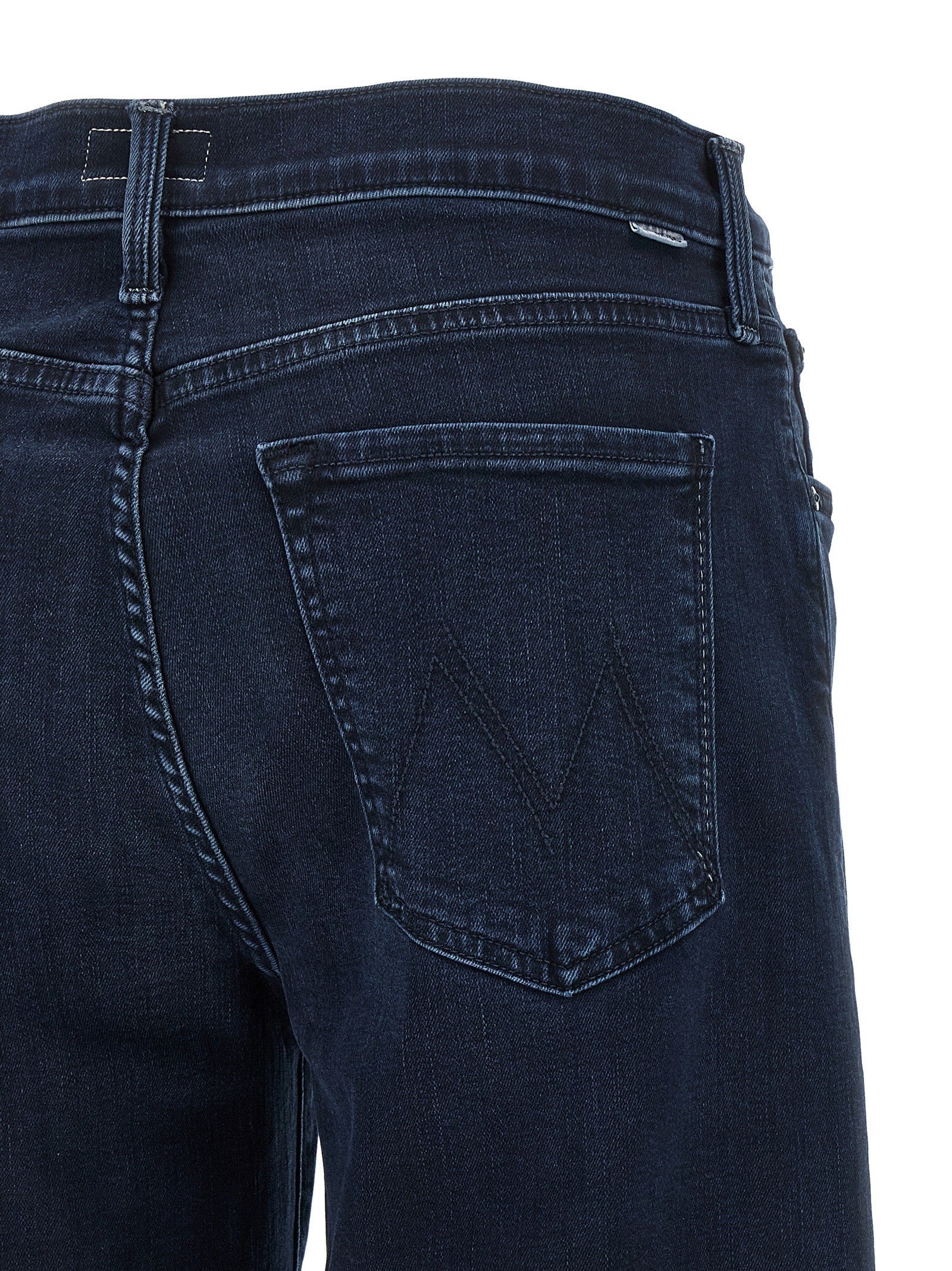 Mother The Mid Rise Rambler Zip Ankle Jeans Blue