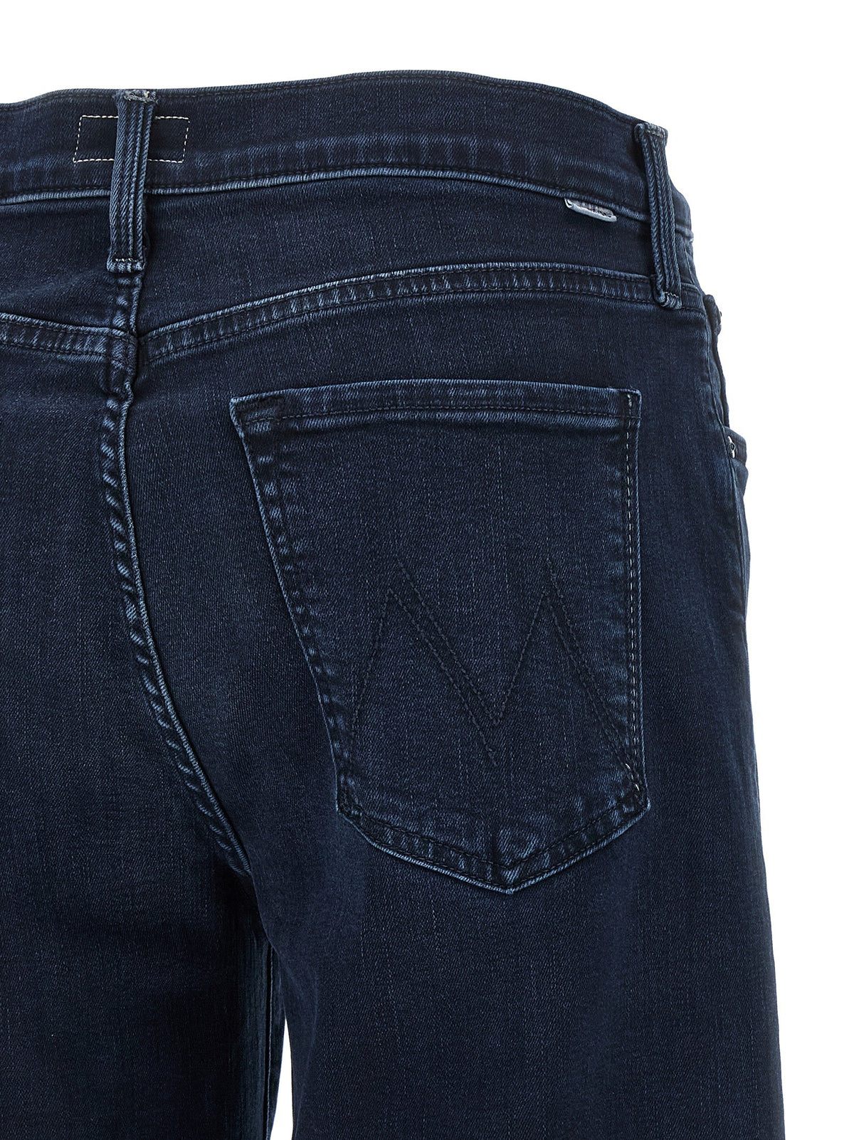 MOTHER The Mid Rise Rambler Zip Ankle Jeans Blue, view 4