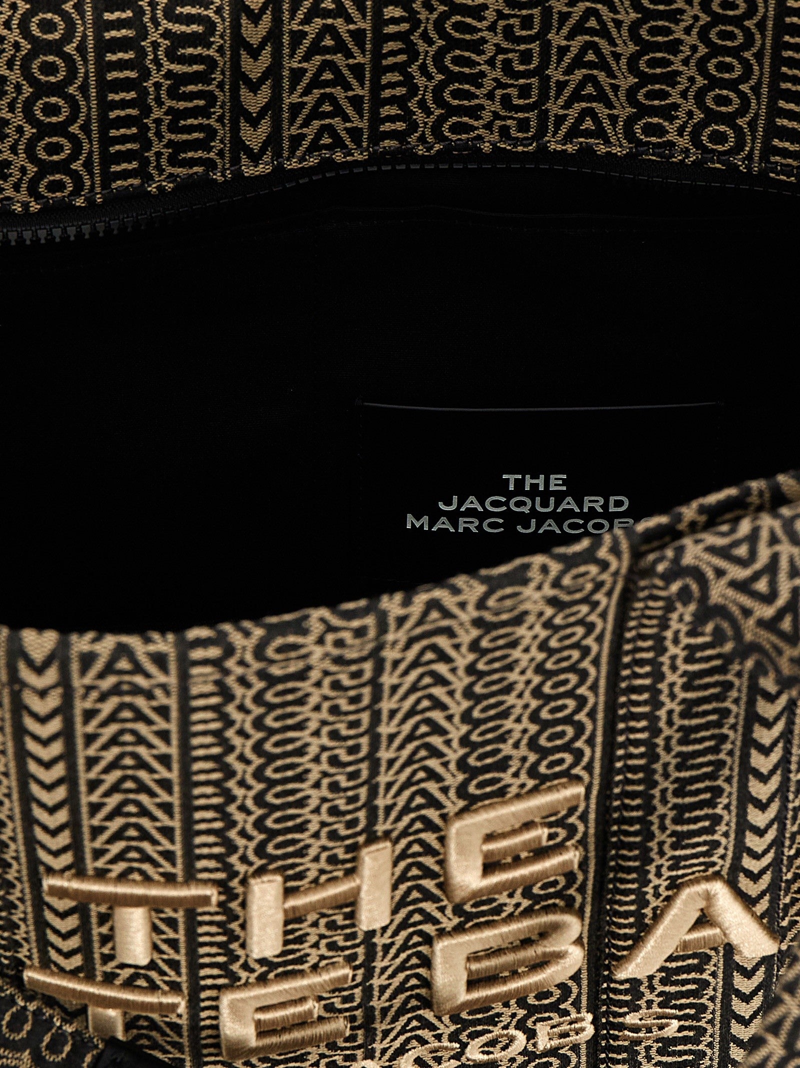 Marc Jacobs The Monogram Jacquard Large Tote Shopping Bag Beige