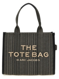 Marc Jacobs The Monogram Jacquard Large Tote Shopping Bag Beige