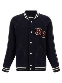 Wales Bonner The October Varsity Bomber Jacket Blue