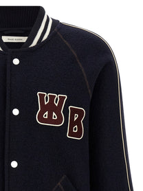 Wales Bonner The October Varsity Bomber Jacket Blue