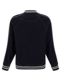 Wales Bonner The October Varsity Bomber Jacket Blue
