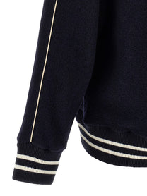 Wales Bonner The October Varsity Bomber Jacket Blue
