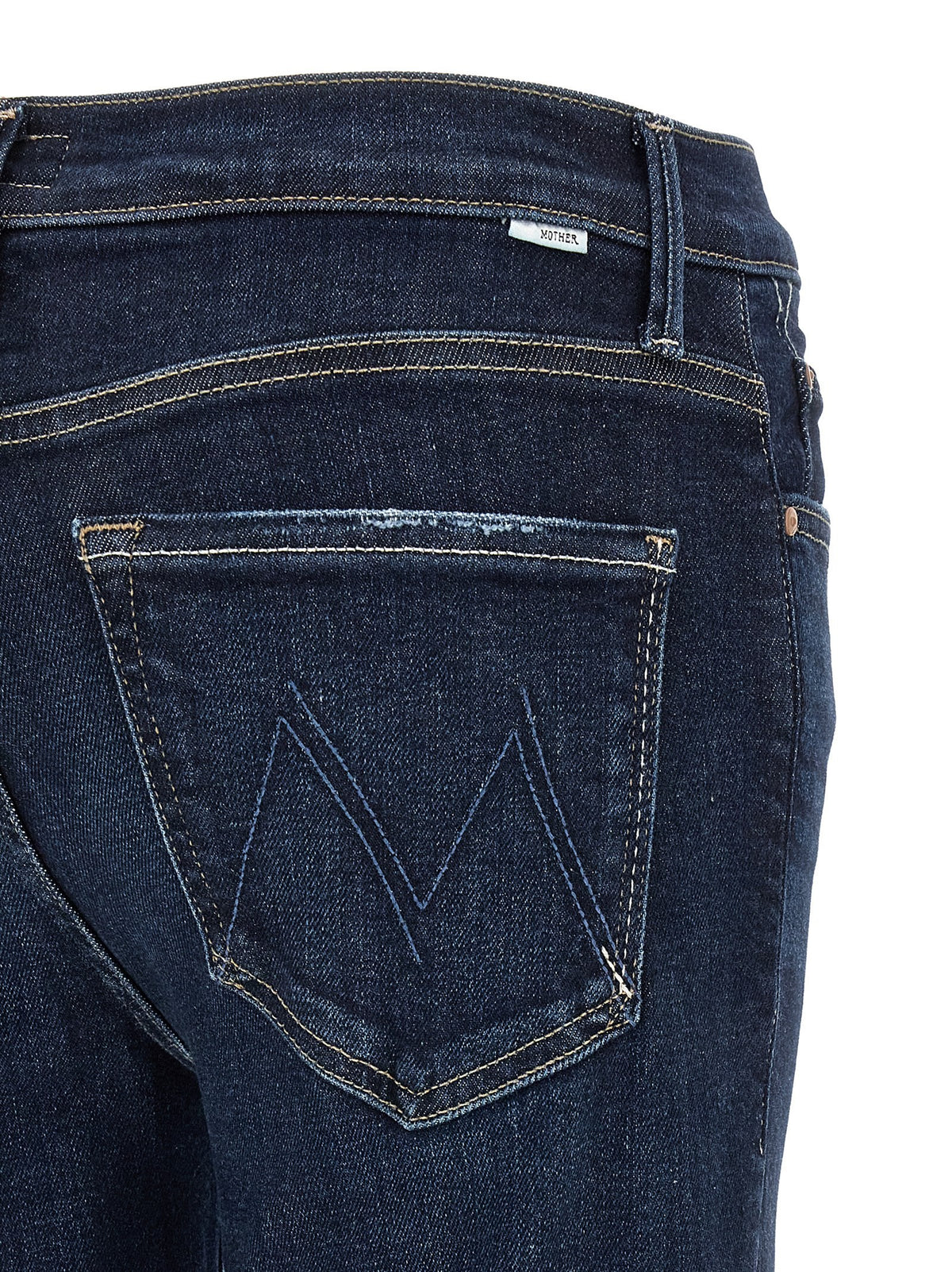 MOTHER The Rascal Skimp Jeans Blue, view 4