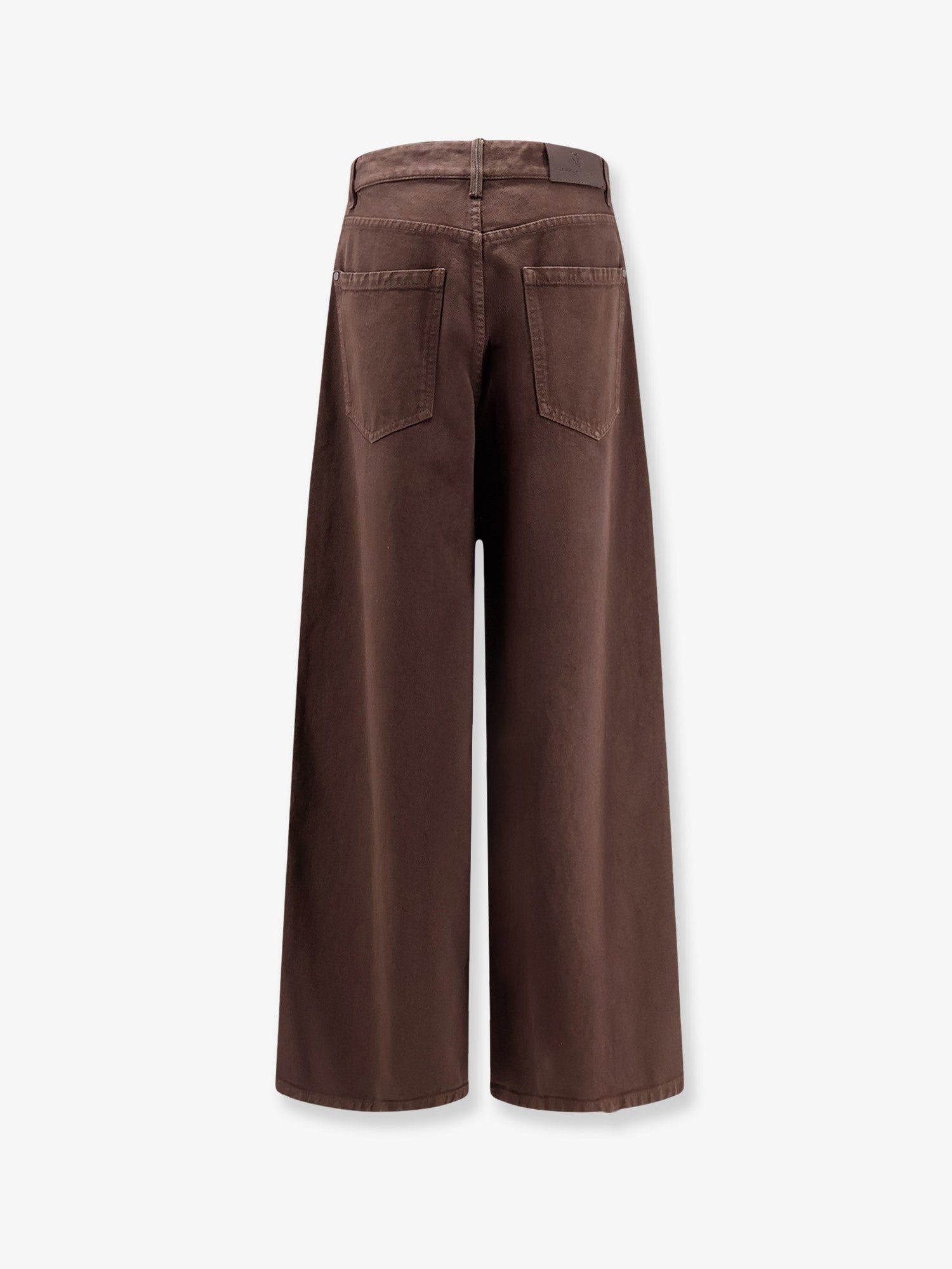 Brunello Cucinelli Women's The Relaxed Boyfriend Jean Soft Barrel Leg Brown