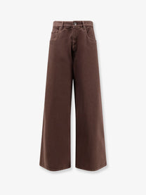 Brunello Cucinelli Women's The Relaxed Boyfriend Jean Soft Barrel Leg Brown