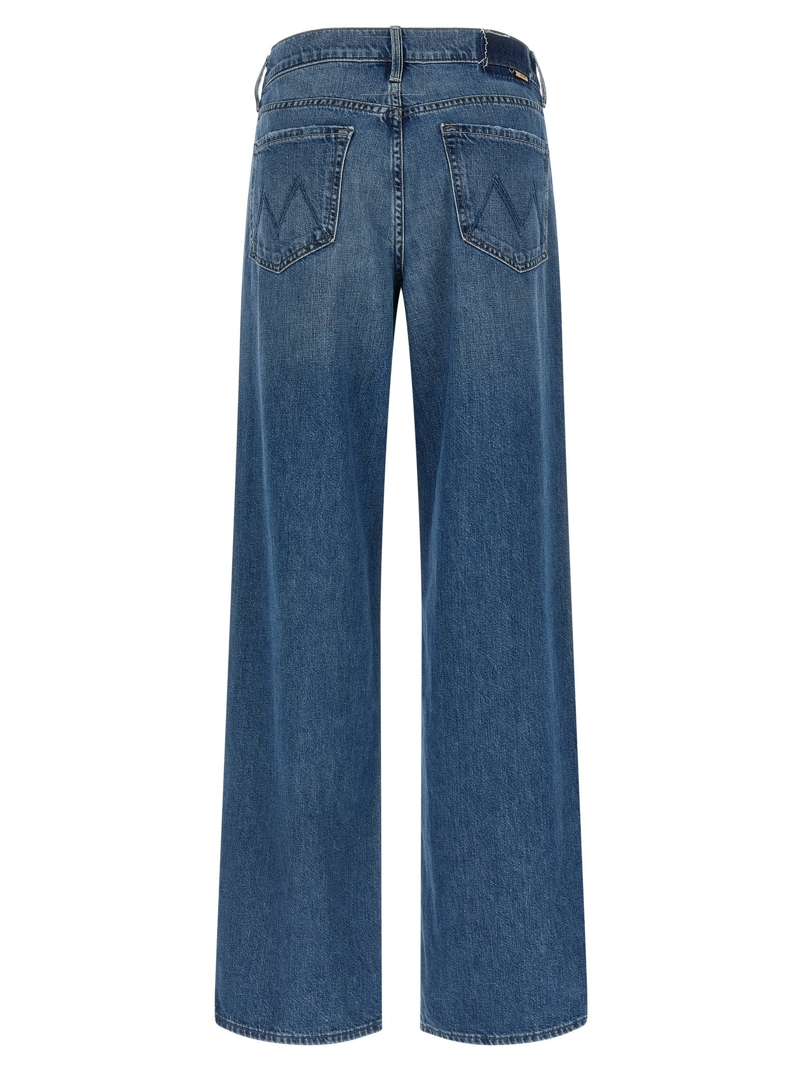 Mother The Rerun Zip Sneak Jeans Blue