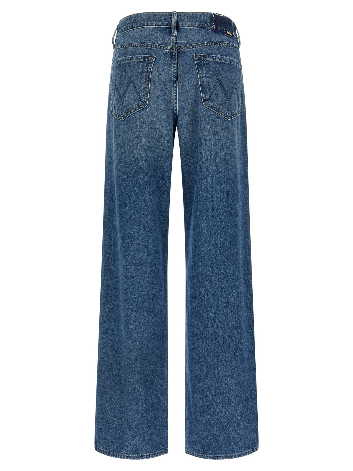 MOTHER The Rerun Zip Sneak Jeans Blue, view 2