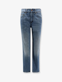 Brunello Cucinelli Women's The Retro Vintage Jeans Blue