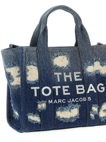 Marc Jacobs The Rip and Repair Denim Small Tote Shopping Bag Blue