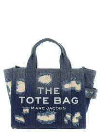 Marc Jacobs The Rip and Repair Denim Small Tote Shopping Bag Blue