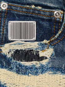 Marc Jacobs The Rip and Repair Straight Jean Jeans Blue