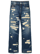 Marc Jacobs The Rip and Repair Straight Jean Jeans Blue