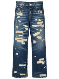 Marc Jacobs The Rip and Repair Straight Jean Jeans Blue