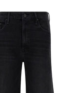MOTHER The Roller Sneak Jeans Black, view 3