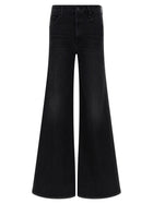 MOTHER The Roller Sneak Jeans Black