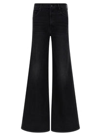 Mother The Roller Sneak Jeans Black