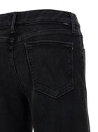 MOTHER The Roller Sneak Jeans Black, view 4