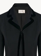 The Row Women's Celinde Single Breasted Stretch Virgin Wool Blazer Black, view 3