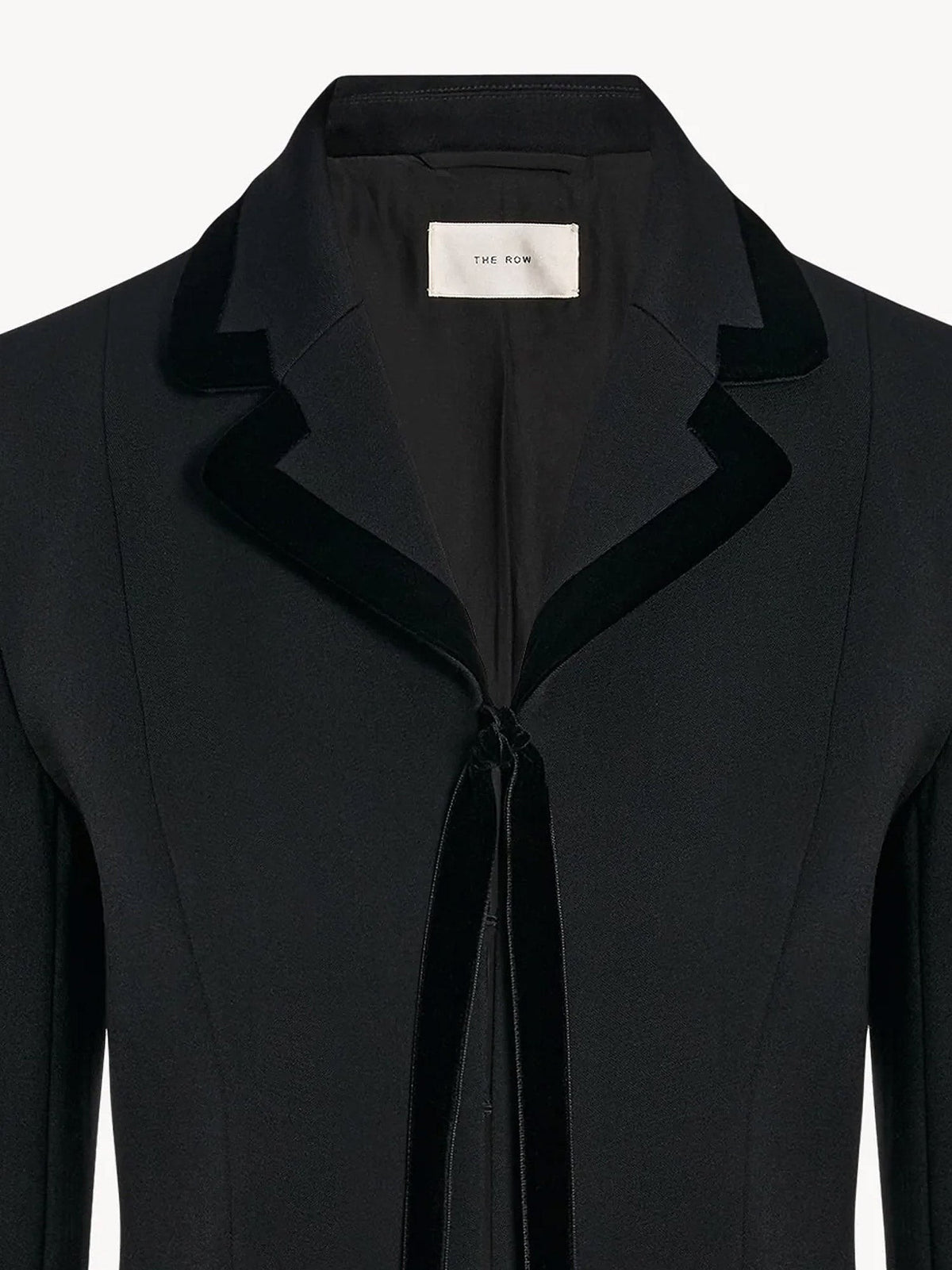 The Row Women's Celinde Single Breasted Stretch Virgin Wool Blazer Black, view 3