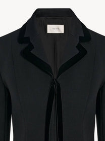 The Row Women's Celinde Single Breasted Stretch Virgin Wool Blazer Black, view 3