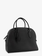 The Row Women's India Hammered Leather Handbag Black, view 3