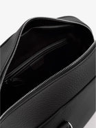 The Row Women's India Hammered Leather Handbag Black, view 4