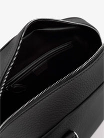 The Row Women's India Hammered Leather Handbag Black, view 4