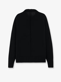 The Row Women's Ophelia Wool and Cashmere Sweater Black, view 2