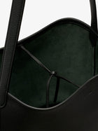 The Row Women's Park Medium Leather Bag DARKPINE, view 4