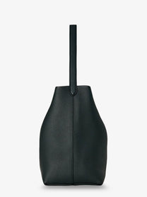 The Row Women's Park Medium Leather Bag DARKPINE, view 5